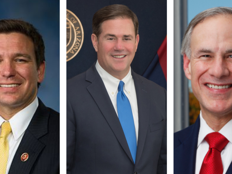 Governors DeSantis, Abbott and Ducey