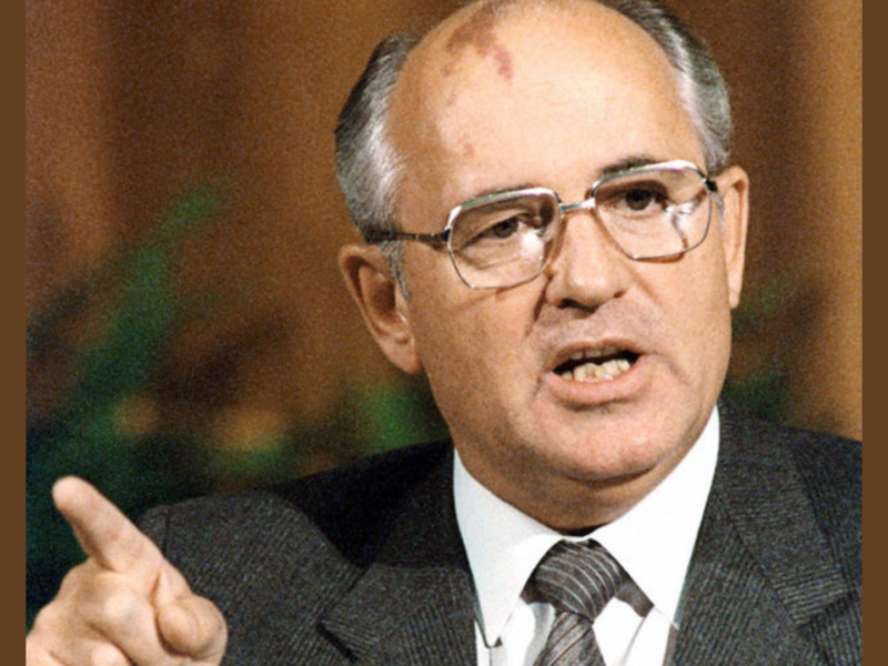 A photo of Mikhail Gorbachev