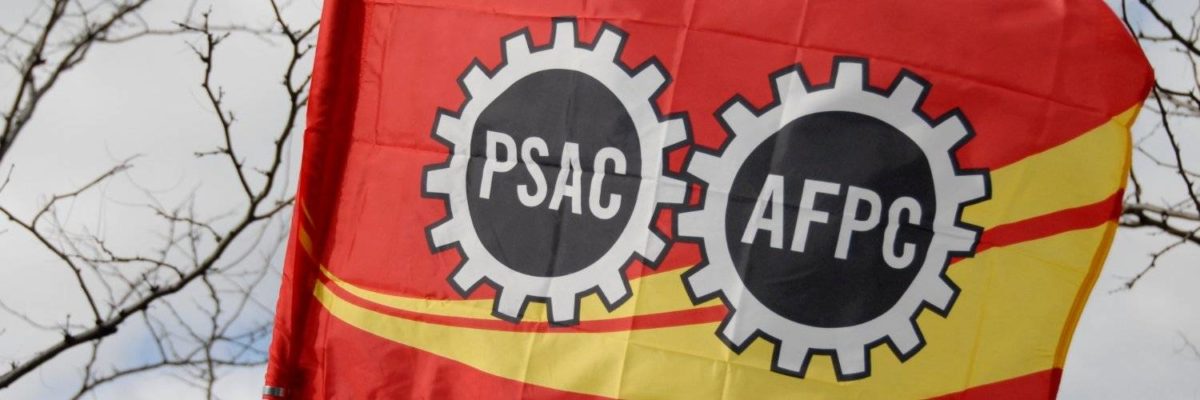 A photo of the PSAC flag