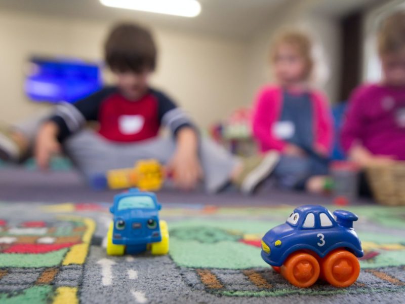 A photo of children at a child care centre.