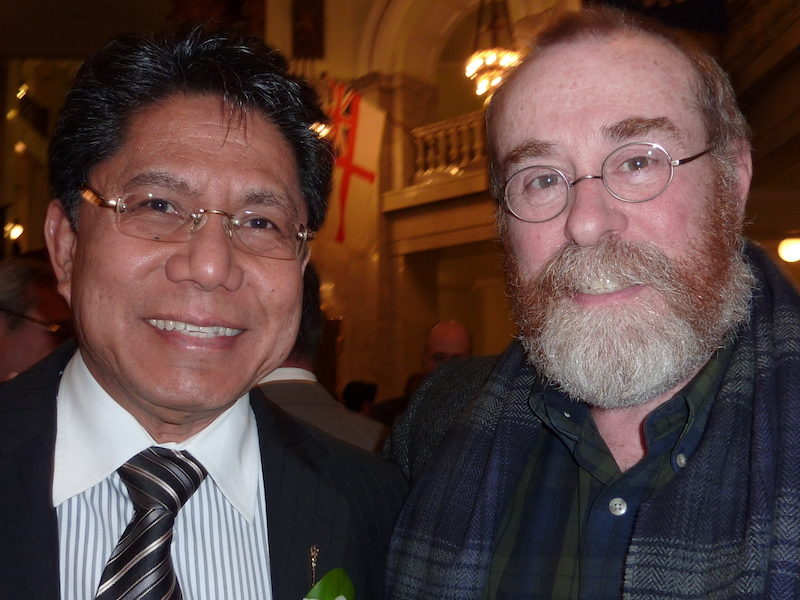 A photo of former Edmonton Mill-Woods MLA Carl Benito with the author of this post at the Alberta Legislature Building in 2012 – sometimes the only picture you have is the one you’re in.