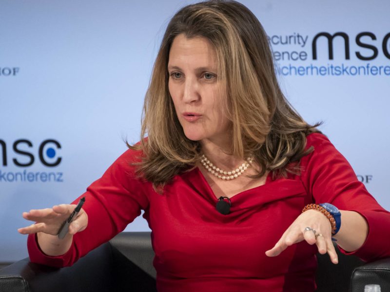 A photo of Canada's Deputy Prime Minister Chrystia Freeland.