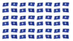 A photo pattern of Quebec's flag