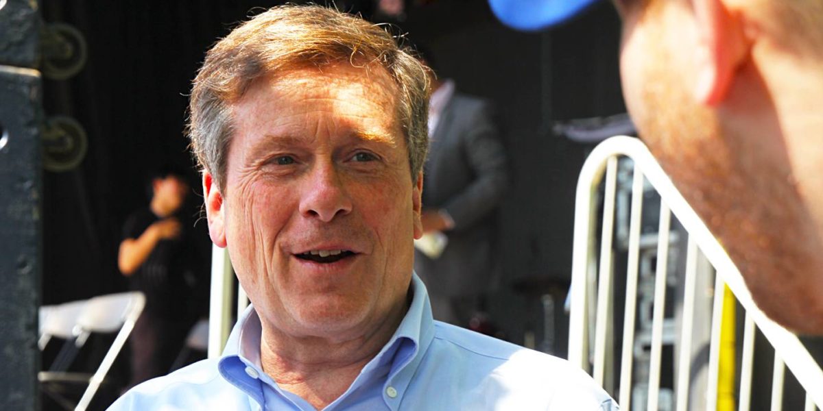 A photo of Toronto Mayor John Tory.