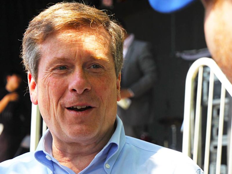 A photo of Toronto Mayor John Tory.