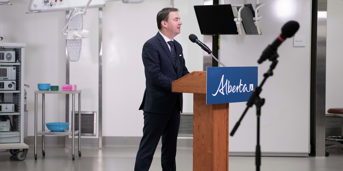 A photo of Alberta Health Minister Jason Copping.