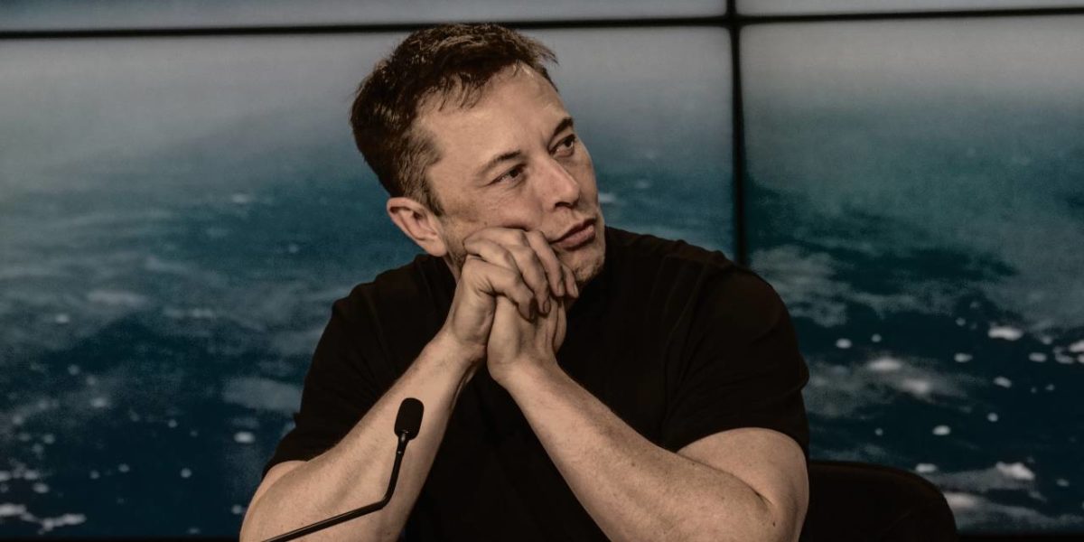 A photo of billionaire Elon Musk.