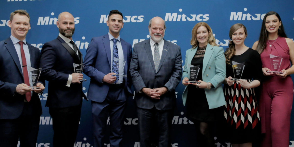 A photo of some of the 2022 Mitacs award winners.