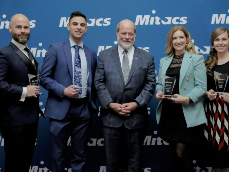 A photo of some of the 2022 Mitacs award winners.