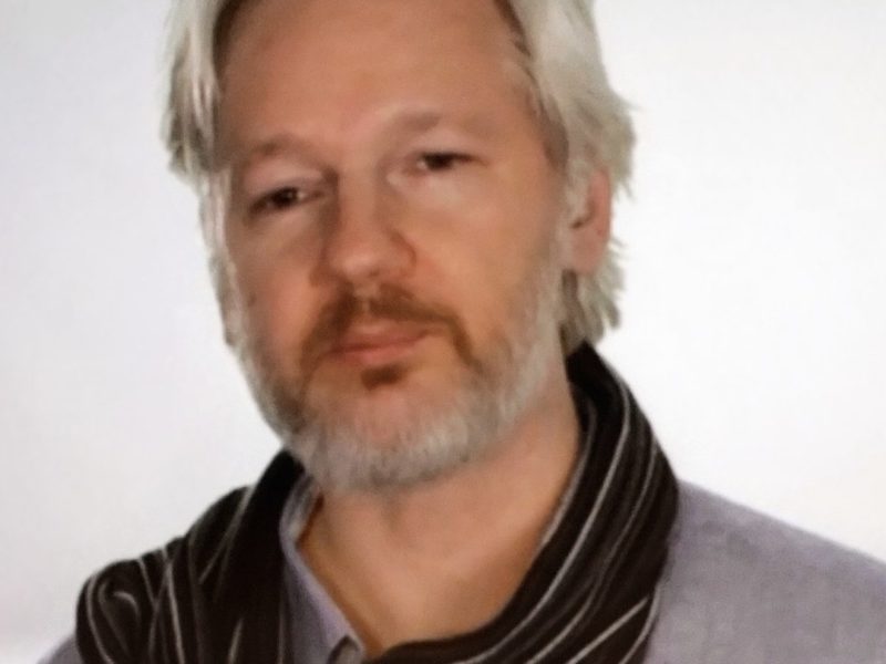 A photo of Wikileaks founder Julian Assange.