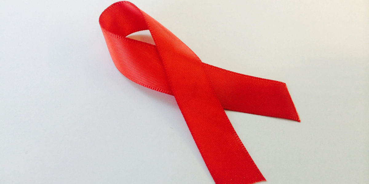 A World AIDS Day awareness ribbon.