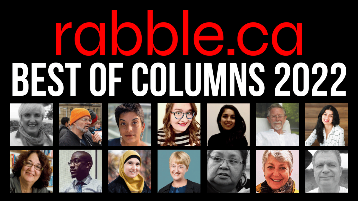 Collage of columnists of rabble.ca