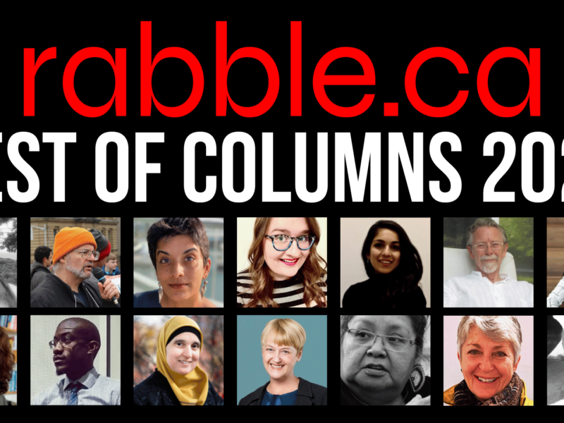 Collage of columnists of rabble.ca