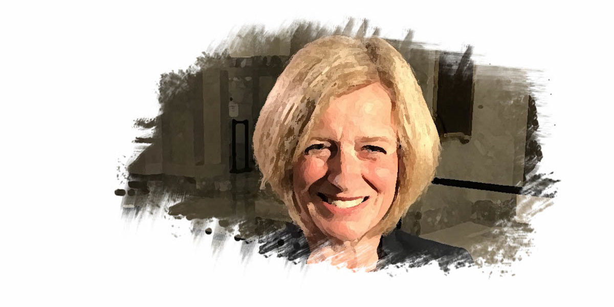 An illustration of former Alberta Premier Rachel Notley.