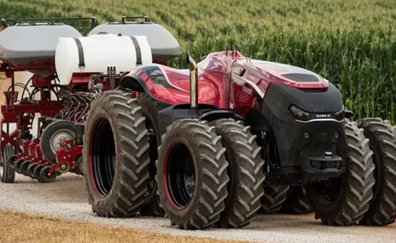 Example of a driverless tractor.