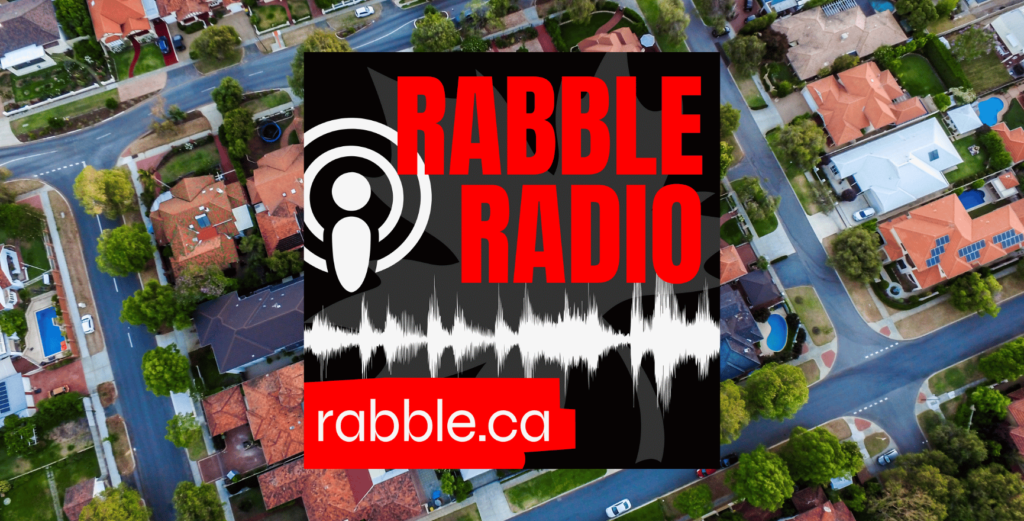 A promotional photo of this week's episode of rabble radio