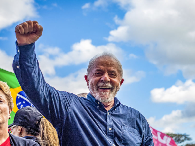 A photo of Brazil President Luiz Inácio Lula da Silva, who has promised to to protect the Amazon.