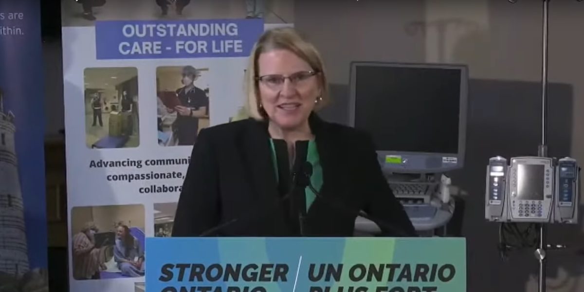 Ontario Health Minister Sylvia Jones.
