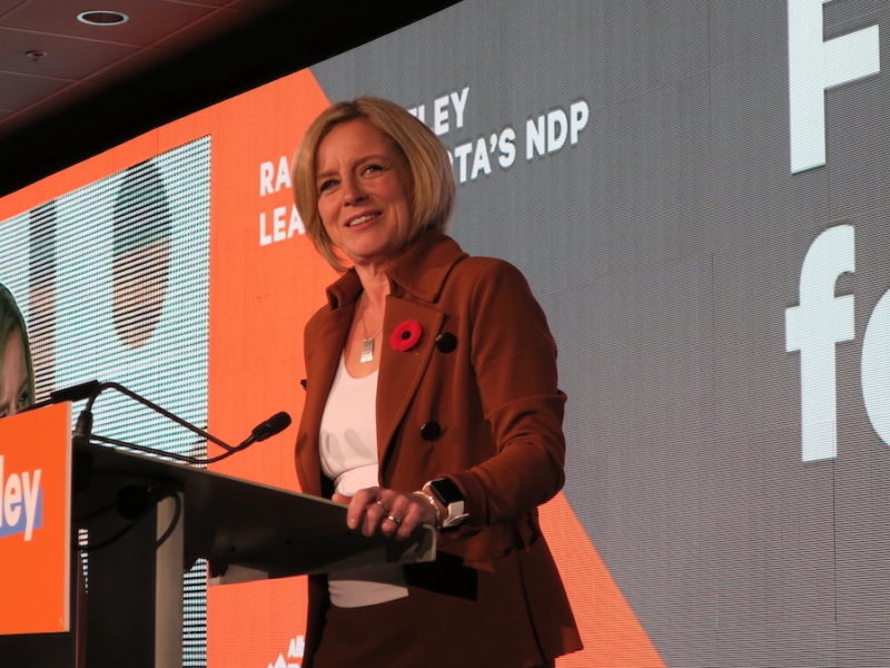 Alberta NDP Leader Rachel Notley.