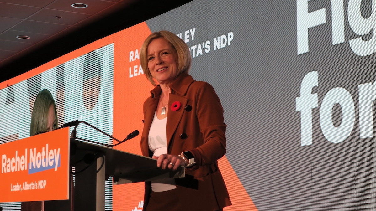 Alberta NDP Leader Rachel Notley.