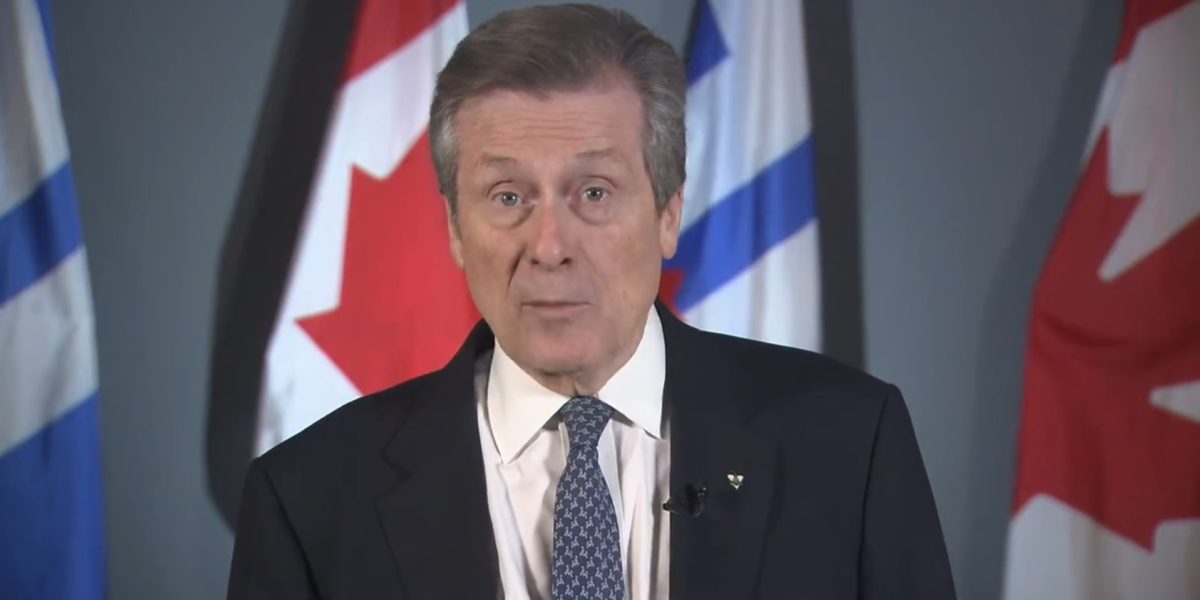 Toronto Mayor John Tory.