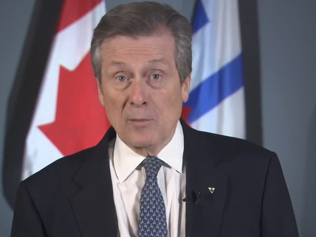 Toronto Mayor John Tory.