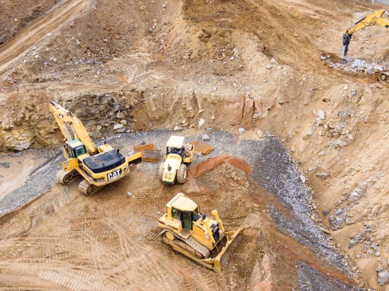An image of mining operations