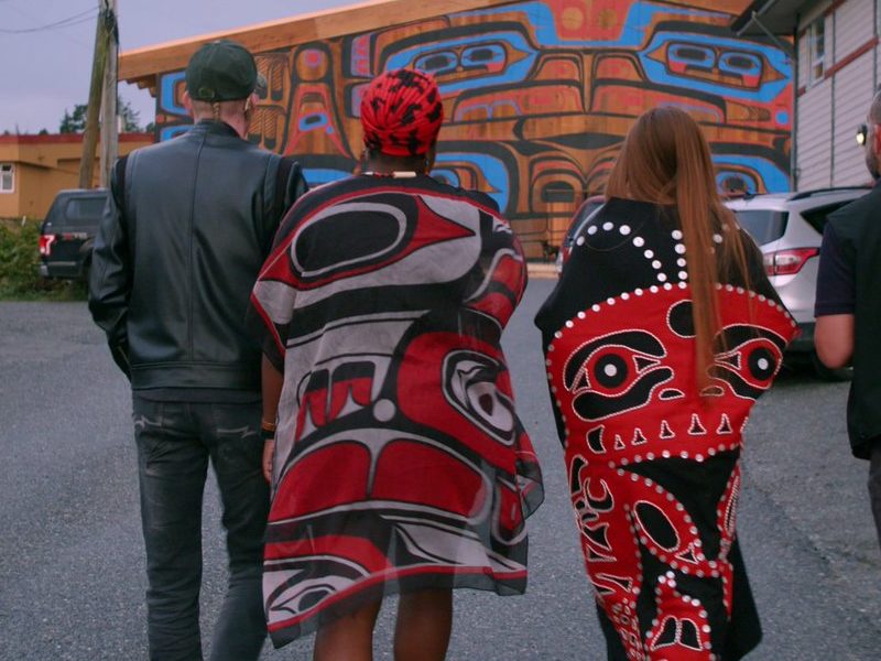 Family and supporters of Josiah Wilson heading to the All Native Basketball Tournament where a Heiltsuk Nation washing ceremony will be held for Josiah. Pictured are Rytch Newmiller, Mariah Wilson, Ariane Wilson and Don Wilson.