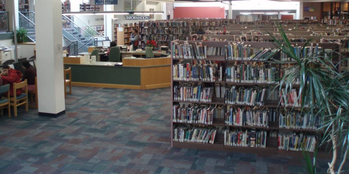 The interior of the Markham Public Library's Thornhill branch.