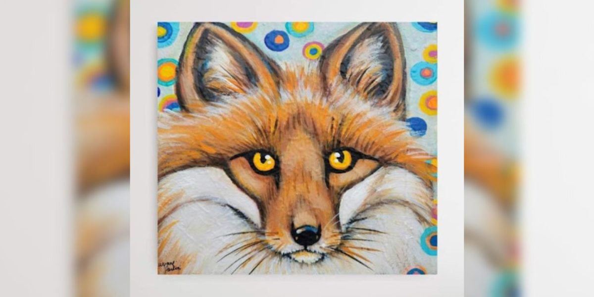 A painting of a Fox.