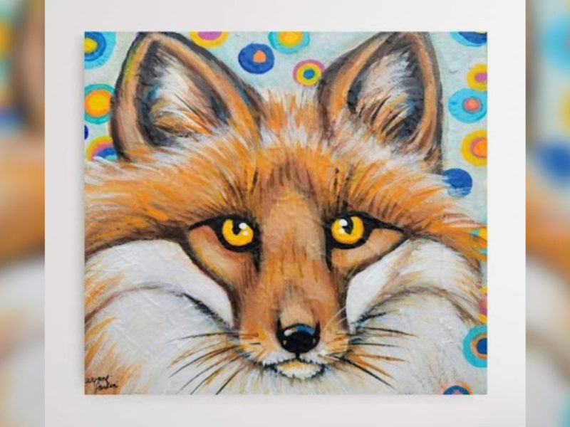 A painting of a Fox.