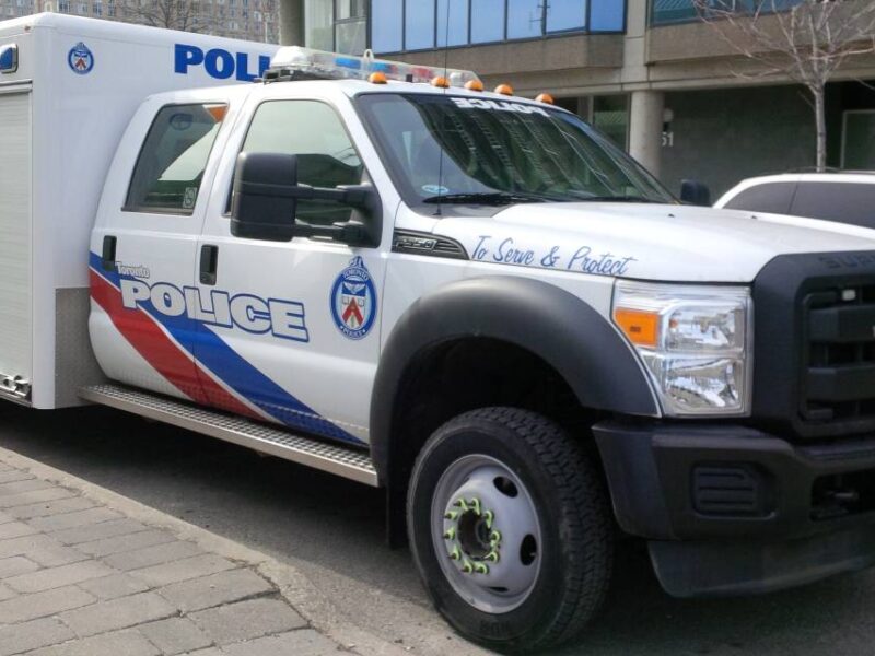 A Toronto police vehicle.