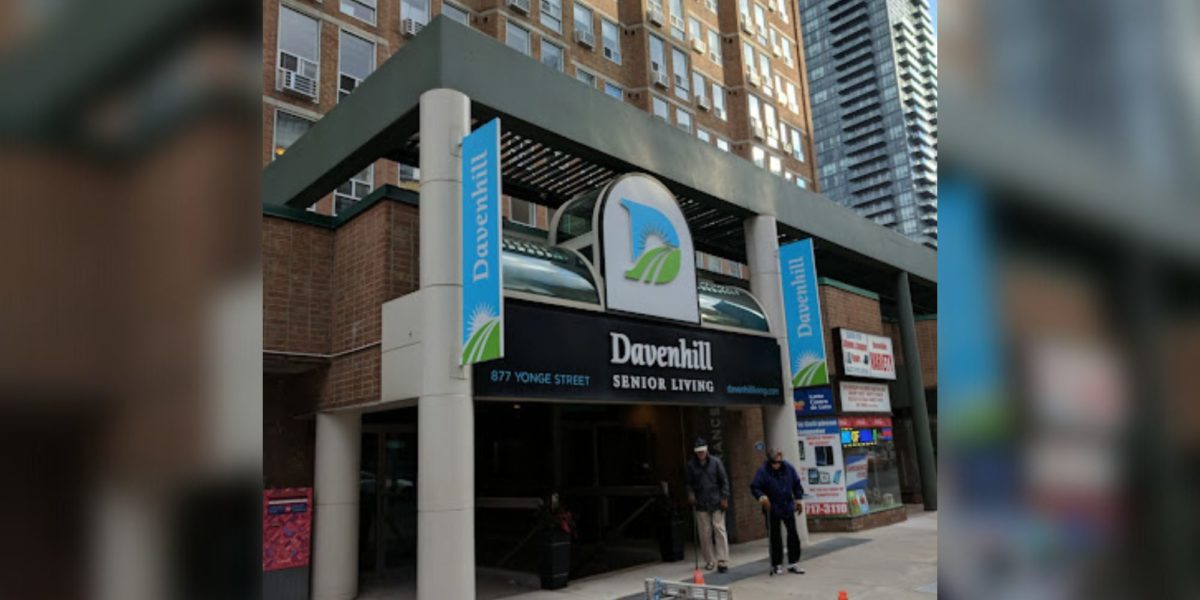 KingSett Capital purchased the former Davenhill Senior Living centre at 877 Yonge St.