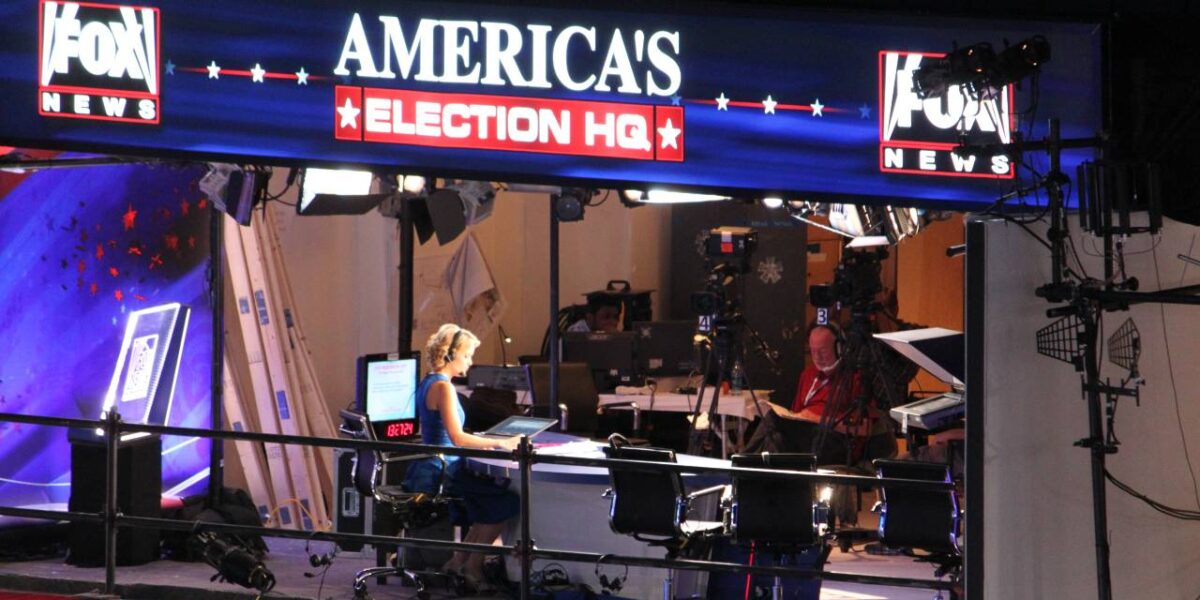 A Fox News studio set.