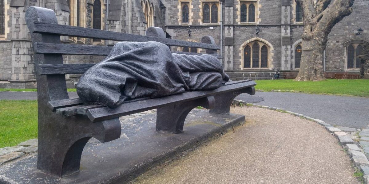 A monument to those suffering from homelessness. There was little funding for housing in this year's federal budget.