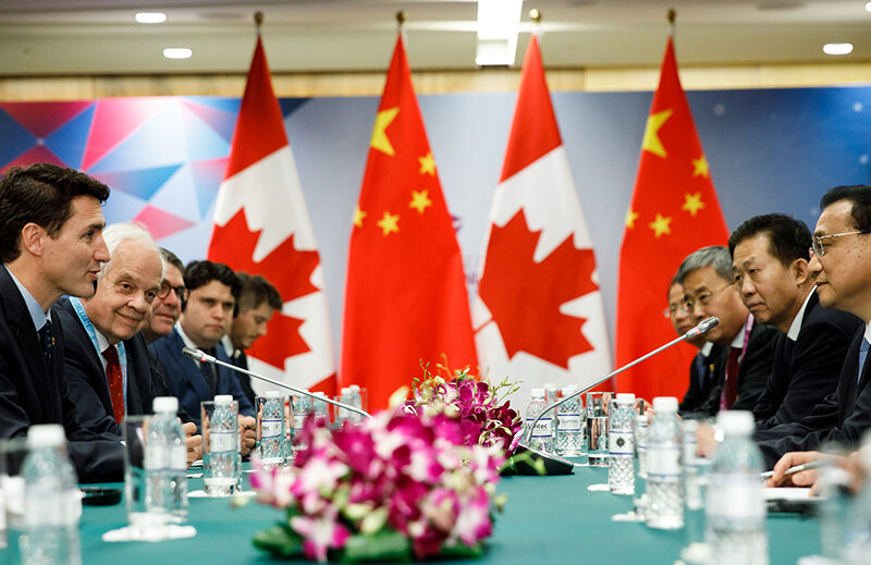 Prime Minister Justin Trudeau participates in the third Canada-China Annual Leaders' Dialogue in Singapore.