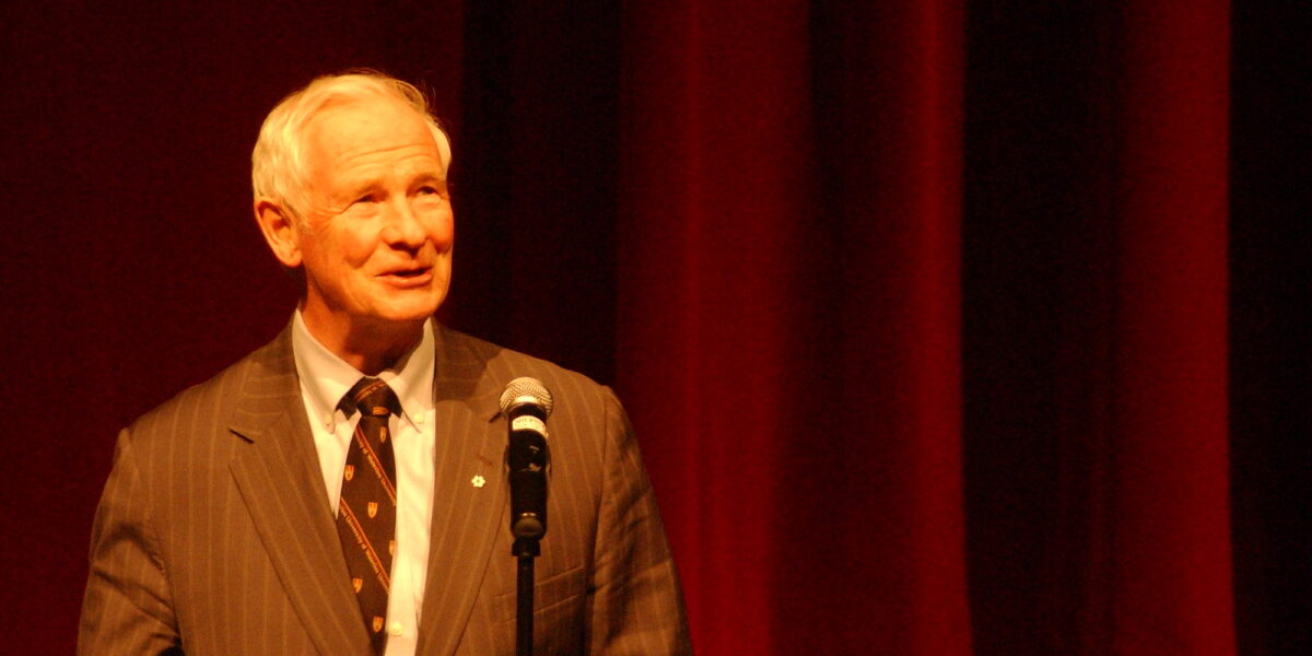 David Johnston speaking as former president of University of Waterloo in March 2006.