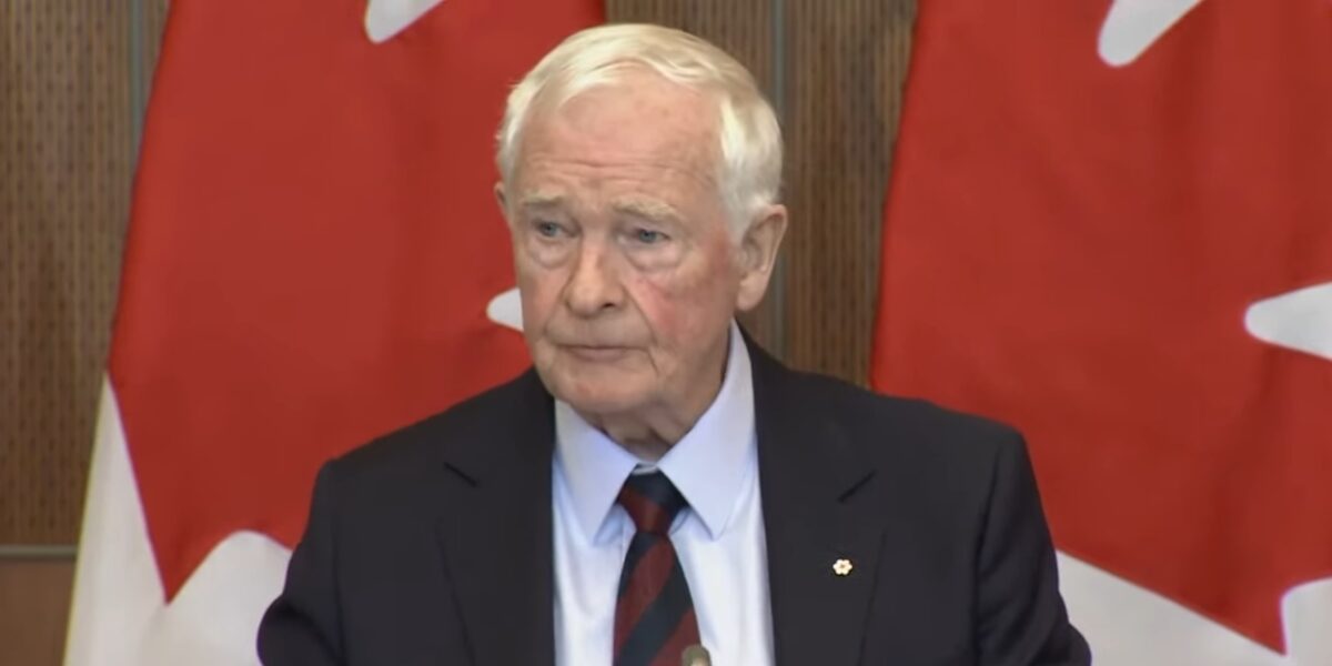 Former governor general and special rapporteur on foreign election interference David Johnston.