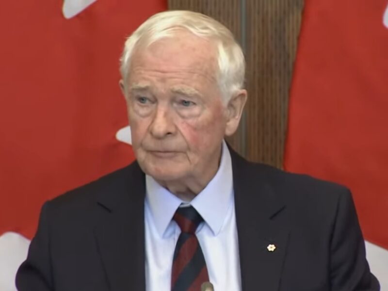 Former governor general and special rapporteur on foreign election interference David Johnston.