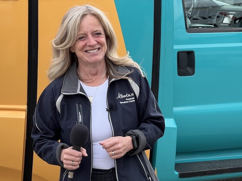 Alberta NDP Leader Rachel Notley on the campaign trail.