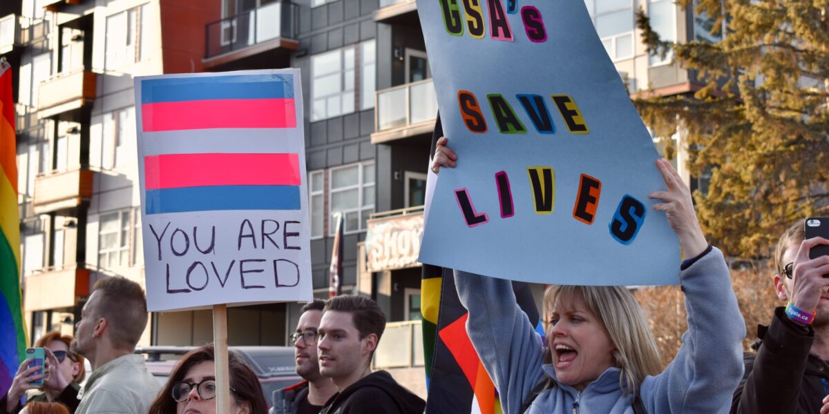 A Gay School Alliance's march in Calgary