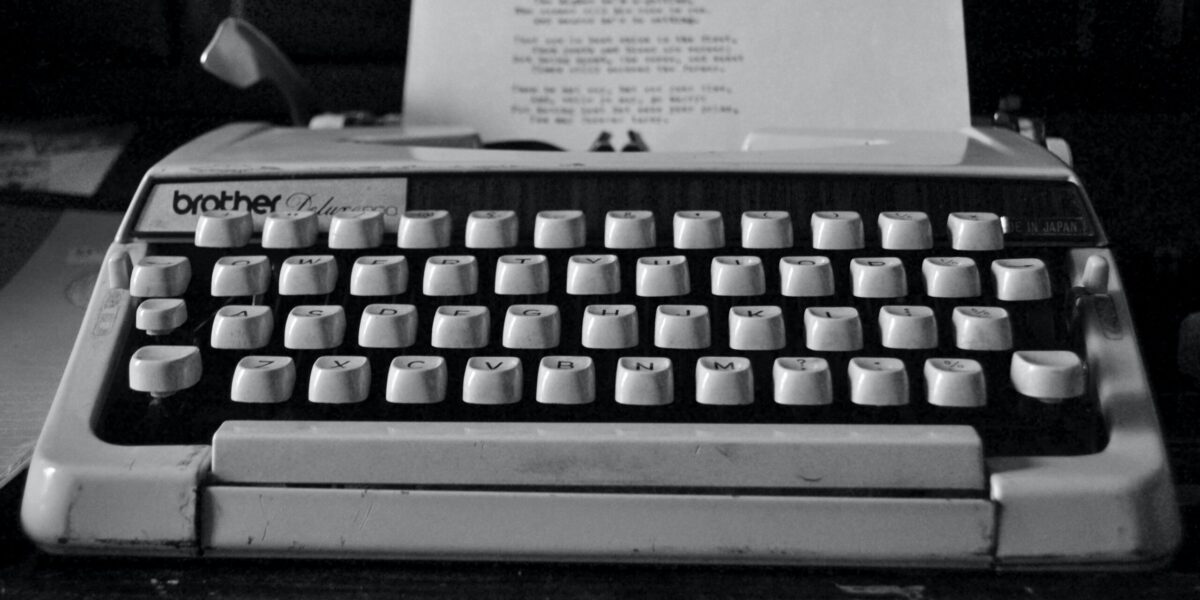 A typewriter is seen in this 2018 photo.