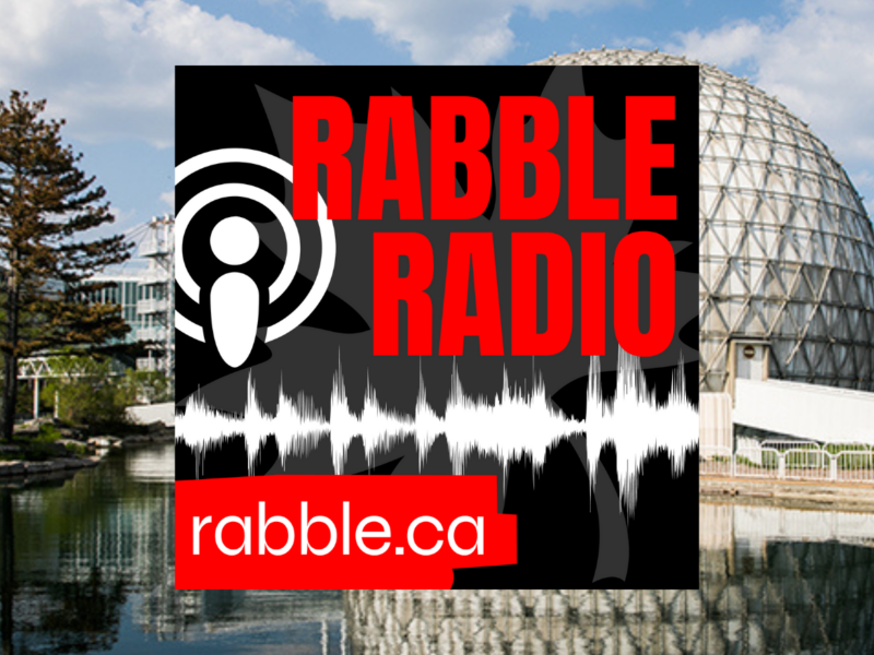 Ontario Place and the rabble radio logo