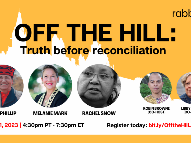 A promotional photo of Off the Hill: Truth before reconciliation