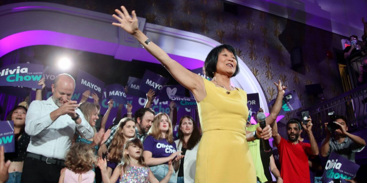 Olivia Chow on election night.