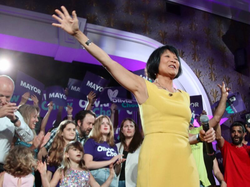 Olivia Chow on election night.