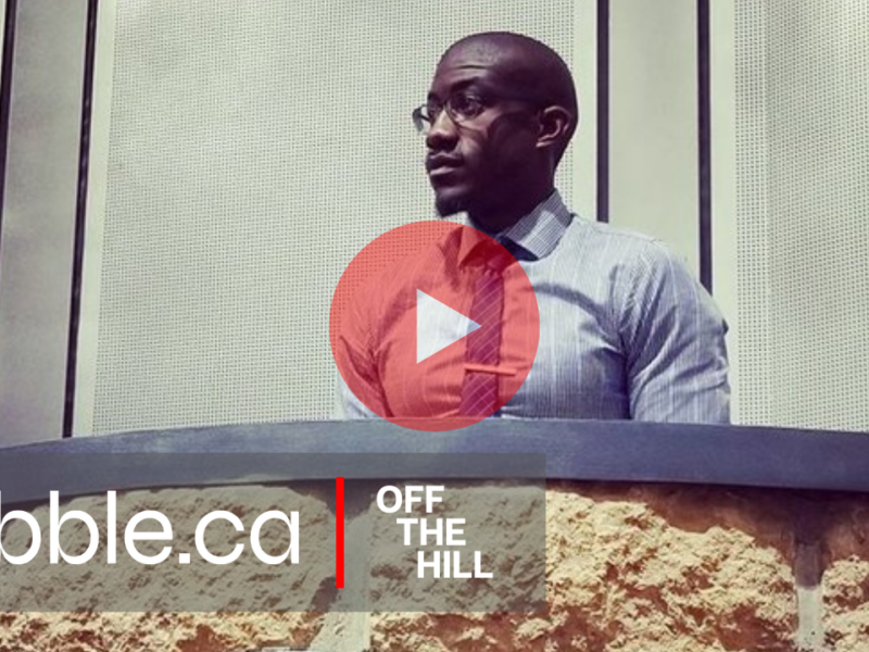 Chuka Ejeckam, rabble logo, and play button