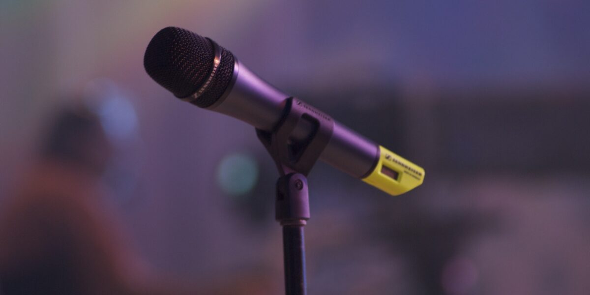 A microphone.