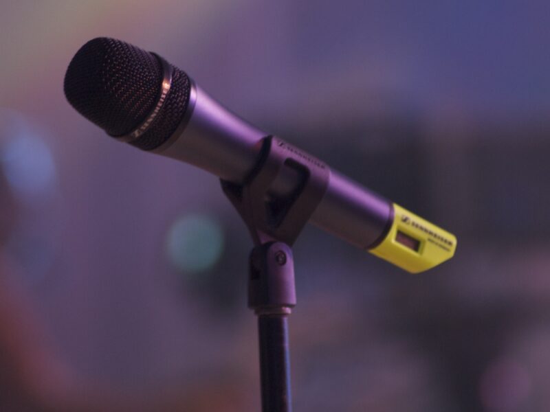 A microphone.