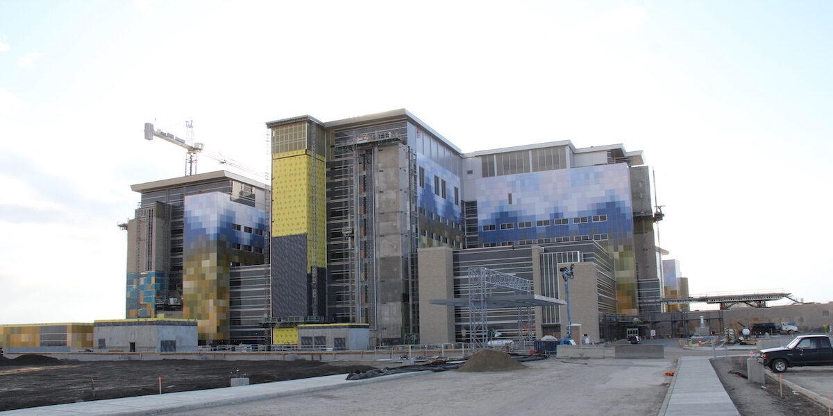 Alberta Health Services’ South Health Campus in Calgary when it was under construction in 2011.